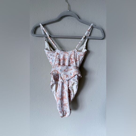 NWT WeWoreWhat Danielle One Piece Swim Suit Cream Size XS - Picture 7 of 10